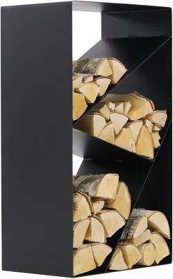 Immagine prodotto di MAGNUS mensola per legna da ardere R144 Nero Mensola per caminetto Mensola per legna Mensola per stufa