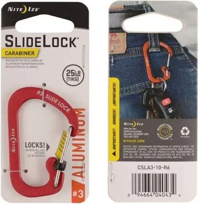 Produktbild von Karabinerhaken Nite Ize SlideLock Aluminium Rot