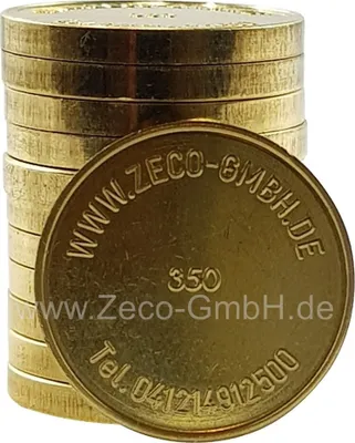 Produktbild von 20 x Waschmarke WM3, kompatibel mit Miele Waschmünze 1699350 - Wertmarke für Münzautomat