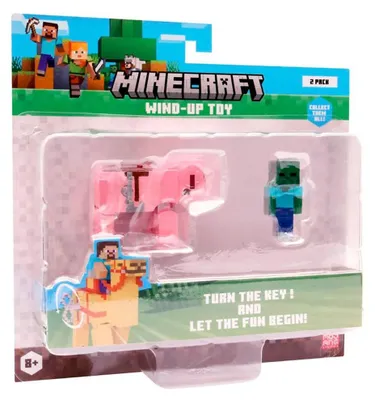 Immagine prodotto di Pmi Minecraft S2 - Figurina Zombie & Maialino Multicolore Multicolore Taglia unica
