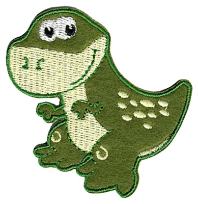 Obrázek produktu pro Tyranosaurus T-Rex dinosaurus - záplata, nažehlovací, nažehlovací záplata, nášivka, záplata, velikost: 6,6 x 6 cm