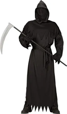 Produktbild von Widmann Herren Kostüm im Sensenmann-Stil, Deluxe Ausführung für Halloween, Fasching und Karneval