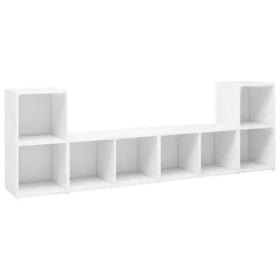 Obrázek produktu pro vidaXL TV skříňky 4 ks. Bílé 72x35x36,5 cm odvozené dřevo výrobek