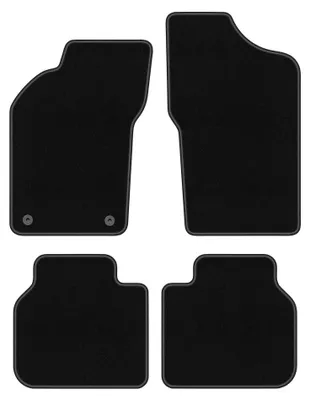 Obrázok produktu pre Velúrové autokoberce pre: Alfa Romeo 155 1995-1999 (sedan) – sada 4 ks, čierne, na mieru – Wielganizator BASIC