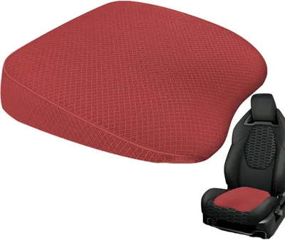 Imagen del producto de Elevador para asientos de coche para adultos, de 8,1 cm de grosor, cojín para el coche con soporte lumbar | Accesorio y cojín ergonómicos para aliviar las molestias en la zona lumbar
