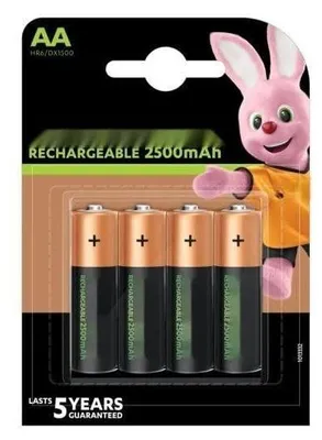 Obrázok produktu pre Nabíjateľná batéria HR06 s kapacitou 2500 mAh, ideálna pre zariadenia s vysokou spotrebou energie