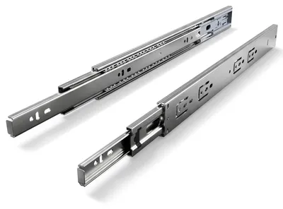 Produktbild von Eikuavons 10 Paar Schubladenschienen 450 mm mit Dämpfung, Vollauszug 3-teilig, leise kugelgelagerte Auszüge für Möbel und Schubladen