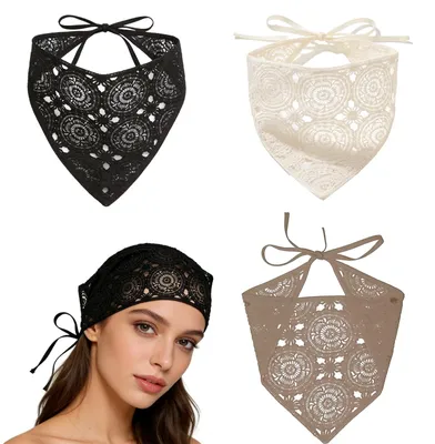 Image de Lot de 3 bandeaux pour cheveux d'été, style bohème, pour femmes