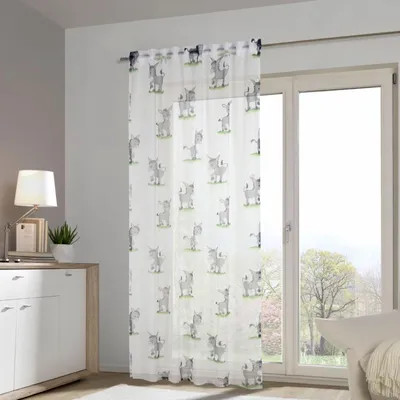 Produktbild von Fertigschal verdeckte Schlaufen "Esel" -  Größe (HxB) 255x135cm  bunt