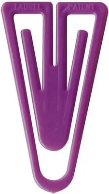 Produktbild von Büroklammern Plastiklips 21mm VE=1000 Stück violett