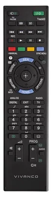 Obrázok produktu pre ViVanco™VVREMOTESONY, TV, IR Wireless, Tlačidlá, Čierna