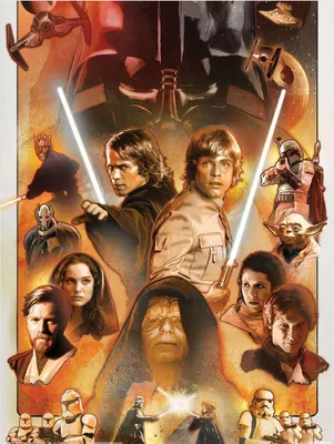 Produktbild von Star Wars - bedruckt, Figuren PM11700 (40 cm x 30 cm) (Braun/Schwarz)