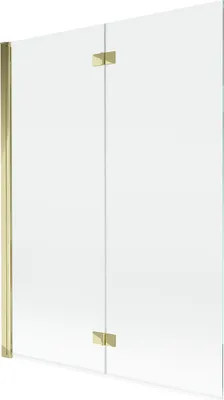 Obrázok produktu pre Mexen Mist sprchová zástena 2-krídlová ľavá 130 x 150 cm, transparentná, zlatá - 8A9-130-002-50-00-L