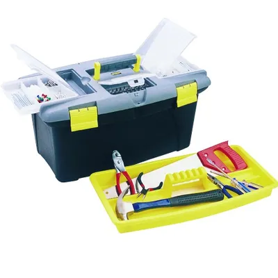 Produktbild von MSV XL Werkzeugkasten Werkzeugkiste Werkzeugbox Werkzeugkoffer 48.5 x 33.5 x 27 cm