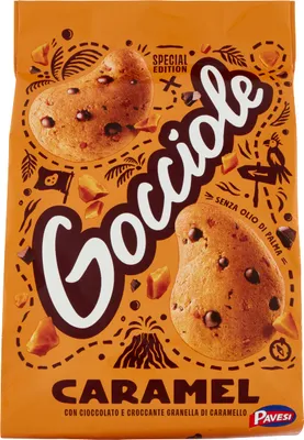 Produktbild von Gocciole Karamellkekse 300g - Pavesi