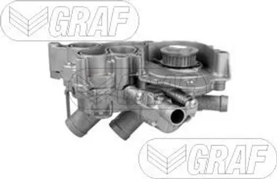 Produktbild von GRAF Kühlmittelpumpe Wasserpumpe für VW Polo Schrägheck (6R1, 6C1) PA1373