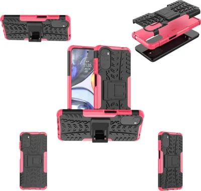 Produktbild von Für Motorola Moto G22 Hybrid Outdoor Pink Handy Tasche Etui Hülle Schutz Case