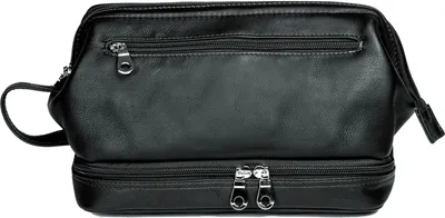 Zdjęcie produktu dla Skórzana torba toaletowa HAROLD'S Country Toilet Bag czarna czarna
