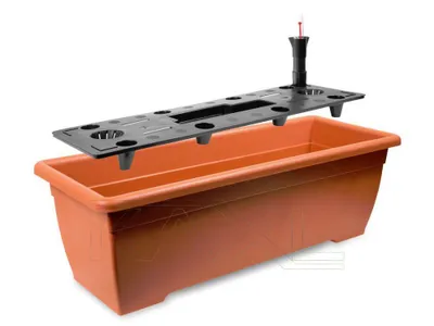 Produktbild von Prosperplast Blumenkasten mit Wasserspeicher BALCONY CAN Terrakotta 50 cm