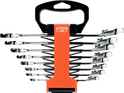 Produktbild von Bahco Satz Knarren-Ring-Maulschlüssel - 8-tlg.