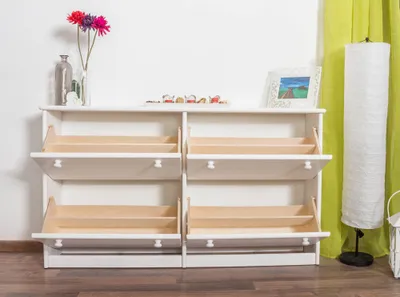 Produktbild von Schuhschrank massiv weiß