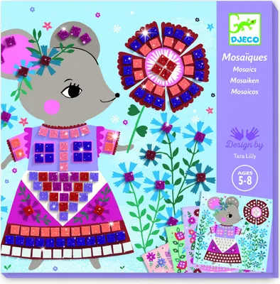 Produktbild von Kreatives Mosaikspiel Haustiere, Djeco