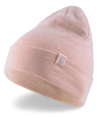 Immagine prodotto di Berretto classico "Ferrari SPTWR Style" con motivo a rombi, color rosa quarzo, collezione 2022