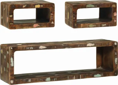 Imagen del producto de vidaXL Juego de 3 armarios de TV, varios colores, 100 x 30 x 32 cm