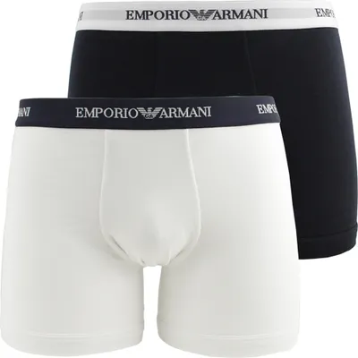 Produktbild von Emporio Armani 2er Pack Boxer Brief etwas länger geschnitten Weiß Marine L