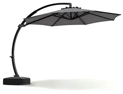 Produktbild von KOMFOTTEU Sonnenschirm 330 cm, Ampelschirm mit Ständer, Kurbel & Doppeldach
