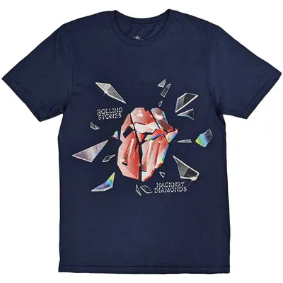 Produktbild von The Rolling Stones Hackney Diamonds Explosion T-Shirt mit kurzen Ärmeln Navy Blue M