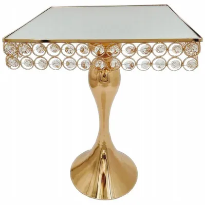 Produktbild von Madex Patera GOLD 30 cm Quadrat Servierplatte mit Spiegel