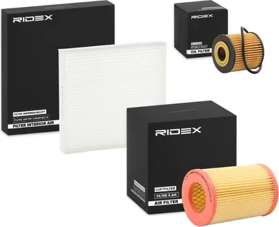 Produktbild von RIDEX Filterset Inspektionspaket Filtersatz für SMART CITY-COUPE (450) FORTWO Coupe (450) CABRIO (450) FORTWO Cabrio (450)