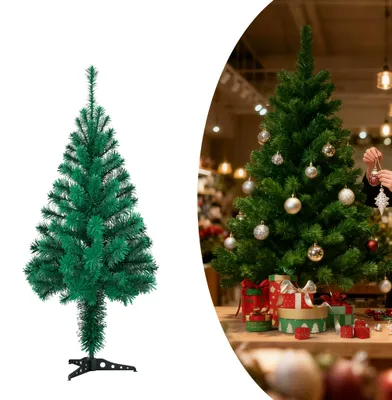Produktbild von TANYEAR Weihnachtsbaum Künstlicher Tannenbaum 120cm Dekobaum Weihnachtsdeko Grün
