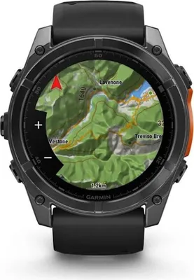 Produktbild von Garmin Fenix 8, 3,56 cm (1.4"), AMOLED, Touchscreen, 32 GB, WLAN, GPS