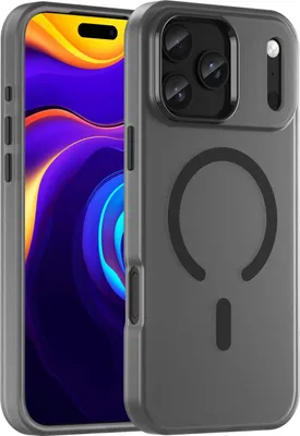 Produktbild von Mobigear Stoßfeste iPhone 17 Pro Max MagSafe Hülle, Hartschalenhülle, Rückseite - Schwarz