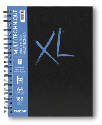 Image de CANSON Carnet de croquis XL BOOK MIXED MEDIA DIN A4 60 feuilles