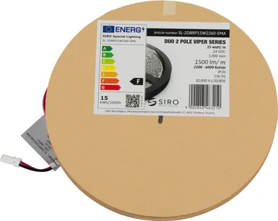 Produktbild von Siro Led Streifen ohne Punkte - Led Band 5m SL-VIPER DUO2POL 2200K-6000K, 24 V/DC