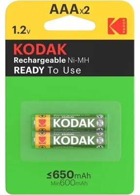 Zdjęcie produktu dla Kodak - Bateria Do Ładowania Hr03 Aaa 650Mah Blister*2