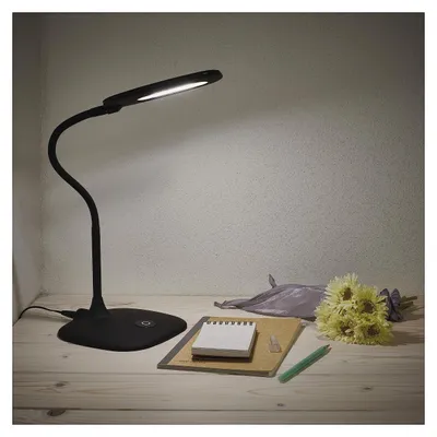 Zdjęcie produktu dla Lampa stołowa LED STELLA, czarna 72107