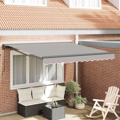 Immagine prodotto di Maison Exclusive - Telaio per tenda da sole grigio chiaro 350 x 250 cm