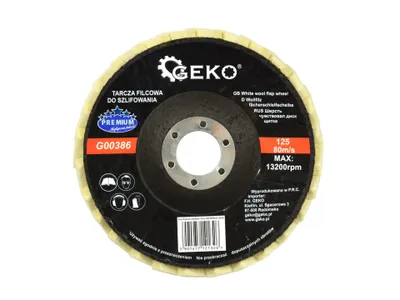 Produktbild von Filz-Schleifscheibe 125mm GEKO PREMIUM (10/100/150)