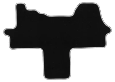 Produktbild von Fußmatten Automatten Velours Schwarz/Silber für Fiat Ducato IV 2014 - Set 1-tlg