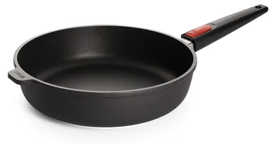 Bratpfanne mit hohem Rand, Ø 28 cm, antihaftbeschichtet, abnehmbarer Stiel