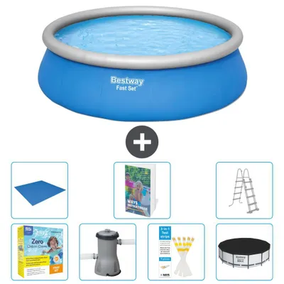 Image de Bestway Fast Set, piscine ronde - 457 x 122 cm - 6 pièces - modèle S372