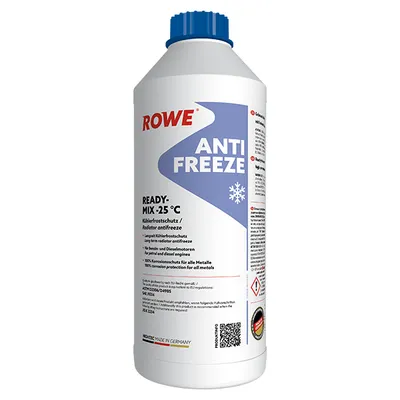 Produktbild von ROWE HIGHTEC ANTIFREEZE READY-MIX -25°C Kühlmittel Kühlerfrostschutz 1,5L Blau -25°°C Antifreeze Fertigmischung G11