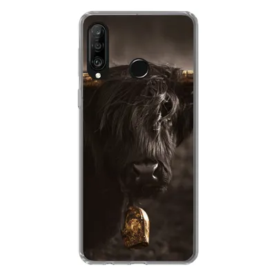 Produktbild von MuchoWow® Handyhülle Schutzhülle Hülle für Huawei P30 Lite Schottischer Highlander - Fell - Schwarz Silikon Softcase Handy Hülle - Handyhülle