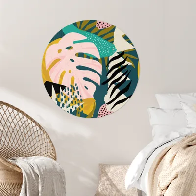 Produktbild von MuchoWow® - Tapetenkreis - Wandbild rund - Schlafzimmerdekoration - Wanddeko - runde Tapete - Kunst für zu Hause
