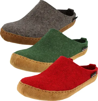 Produktbild von Haflinger Herren Damen Hausschuhe Pantoffeln Emil´s Toffel 211001 , Größe:40 EU, Farbe:Grau