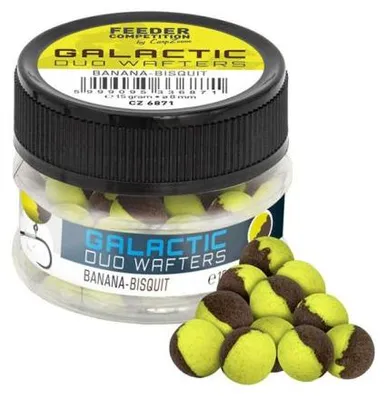 Produktbild von CarpZoom Galactic Duo Wafters 10mm 15g Banana-Bisquit